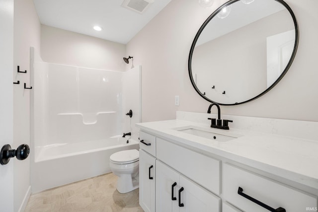17464 Sonic Ct, Huntertown, IN 46748 - bathroom featuring vanity and shower / bath combination