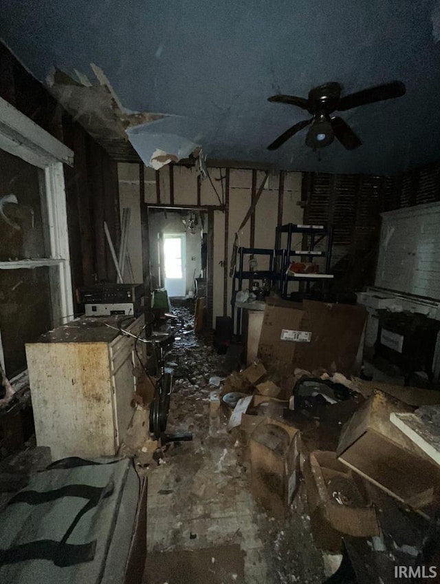 816 Allen St, South Bend, IN 46616 - misc room with a ceiling fan
