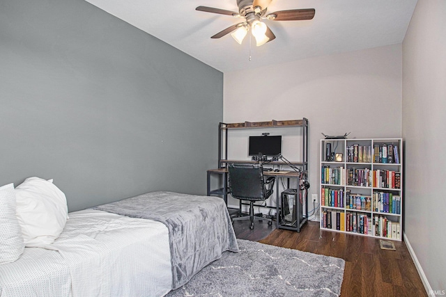 1946 Renfrew Dr, South Bend, IN 46614 - bedroom featuring wood finished floors and ceiling fan