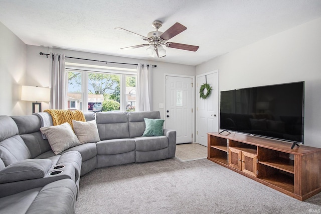 1946 Renfrew Dr, South Bend, IN 46614 - carpeted living room featuring ceiling fan