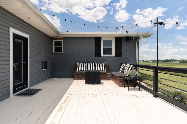 5157 N County Rd 850 W, Mulberry, IN 46058 - view of wooden terrace