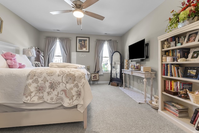 773 Sycamore St, Decatur, IN 46733 - carpeted bedroom with baseboards and a ceiling fan