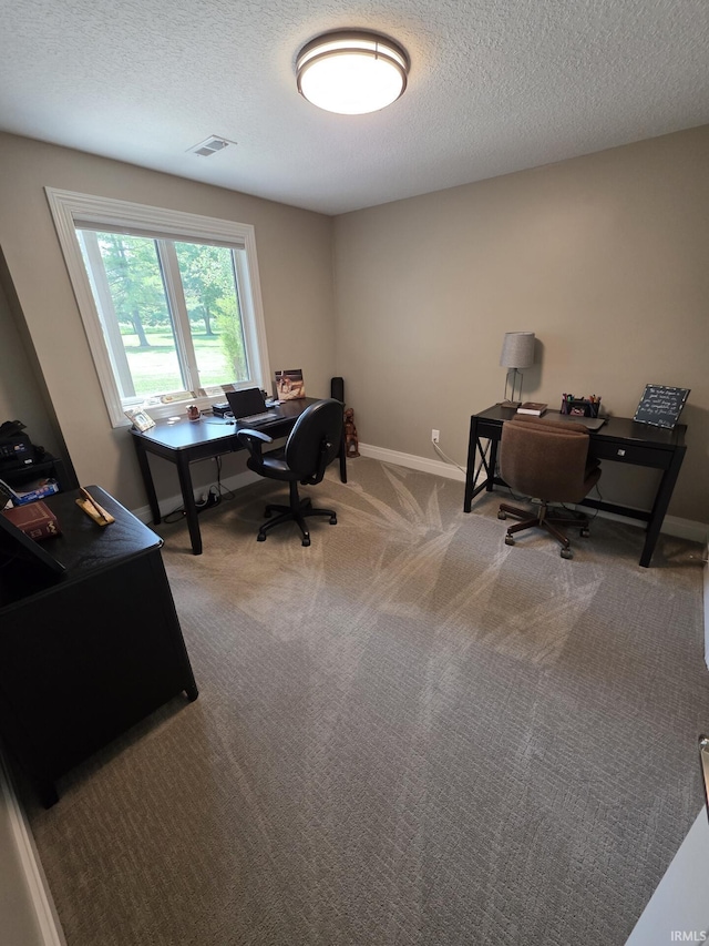 1051 Morningstar Rd, Auburn, IN 46706 - office area with light carpet and a textured ceiling
