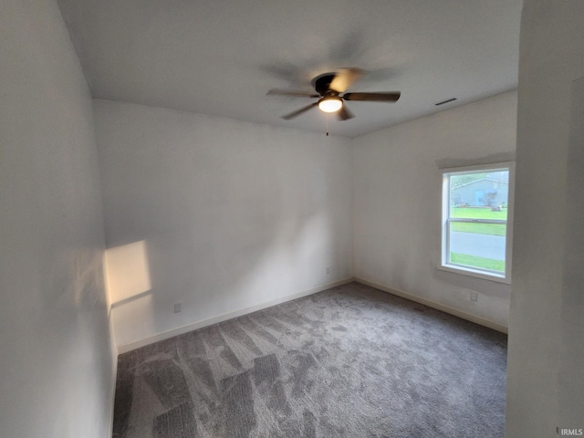 1584 Snyder St, Wabash, IN 46992 - carpeted spare room featuring ceiling fan and baseboards