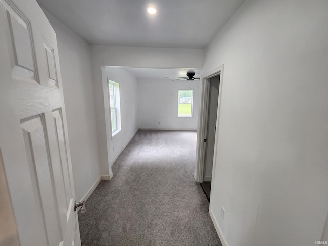 1584 Snyder St, Wabash, IN 46992 - hallway featuring carpet floors and baseboards