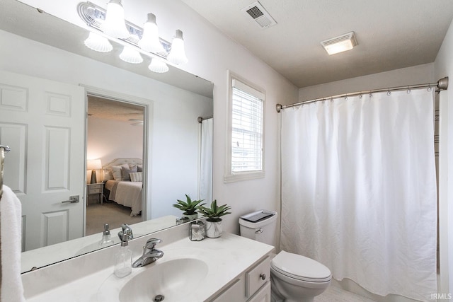 2123 Bunker Ln, Evansville, IN 47725 - full bathroom featuring vanity, ensuite bathroom, and a shower with curtain