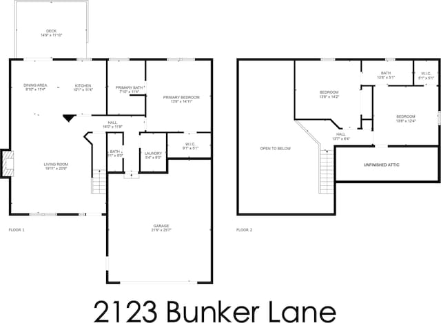 2123 Bunker Ln, Evansville, IN 47725 - view of property floor plan