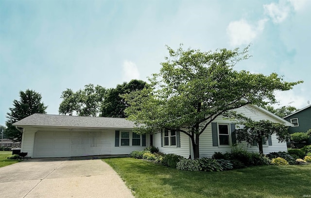 1504 Hillcrest St, North Manchester, IN 46962 - ranch-style home featuring an attached garage, concrete driveway, and a front lawn
