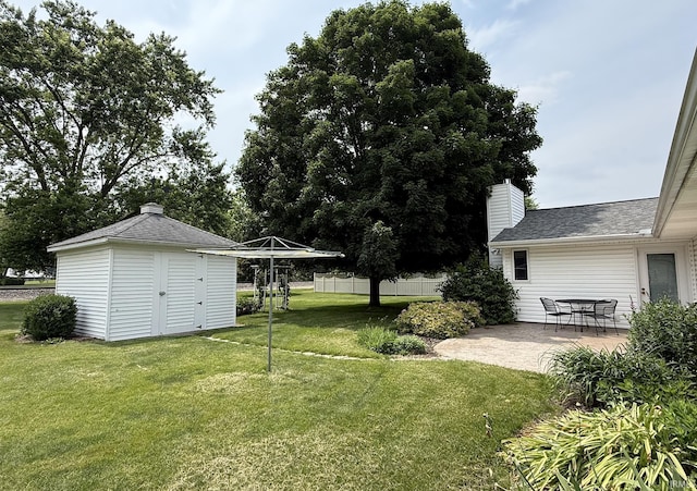 1504 Hillcrest St, North Manchester, IN 46962 - view of yard with a patio and a storage shed