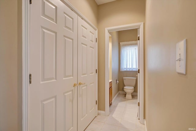 9109 S Front Nine Dr, Bloomington, IN 47401 - bathroom with tile patterned floors and vanity