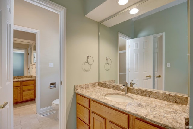 9109 S Front Nine Dr, Bloomington, IN 47401 - bathroom with vanity and tile patterned floors