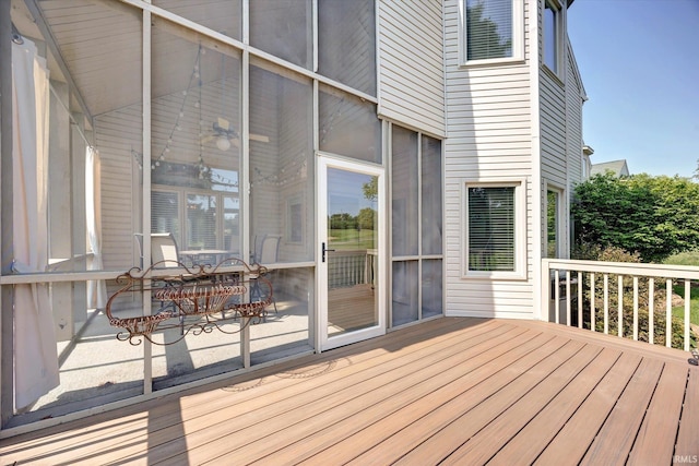 9109 S Front Nine Dr, Bloomington, IN 47401 - view of wooden terrace