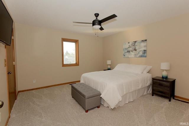 327 Hillside Ave, Roanoke, IN 46783 - bedroom featuring light carpet and a ceiling fan