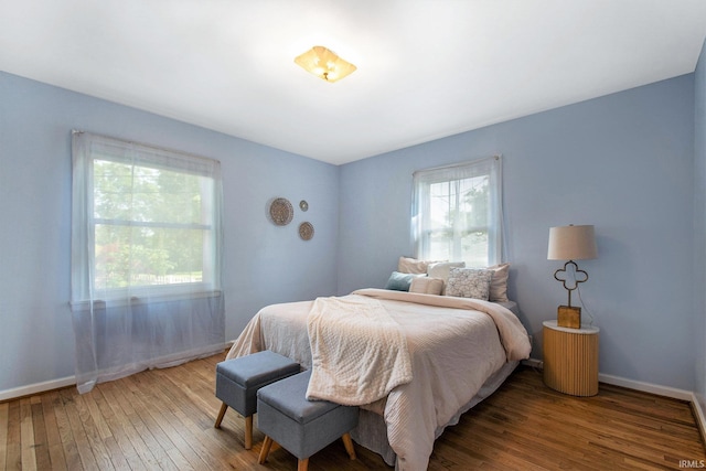 1730 Oak Park Dr, South Bend, IN 46617 - bedroom featuring hardwood / wood-style flooring and baseboards