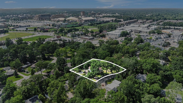 1730 Oak Park Dr, South Bend, IN 46617 - aerial overview of property's location with property boundaries highlighted
