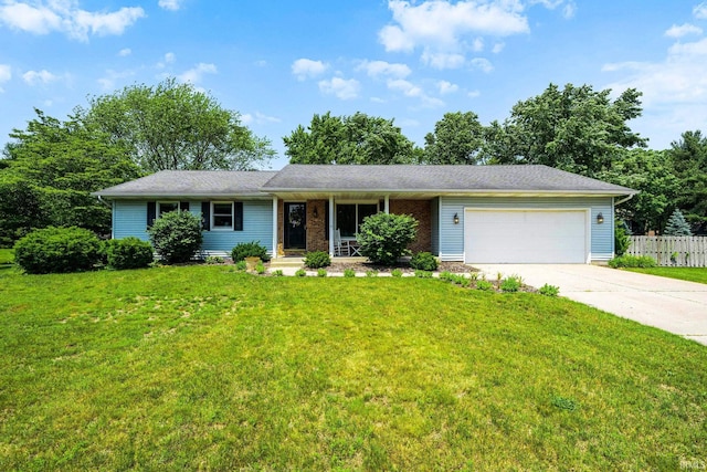 12199 Fields Farm Ct, Granger, IN 46530 - single story home with a garage and concrete driveway