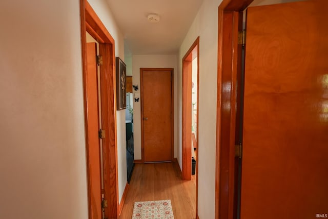 7420 S Fairfax Rd, Bloomington, IN 47401 - hall featuring light wood-type flooring