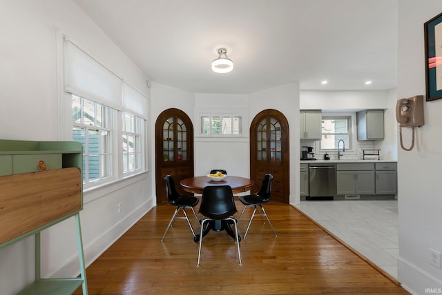 4230 Tacoma Ave, Fort Wayne, IN 46807 - dining space featuring light wood-style flooring and recessed lighting