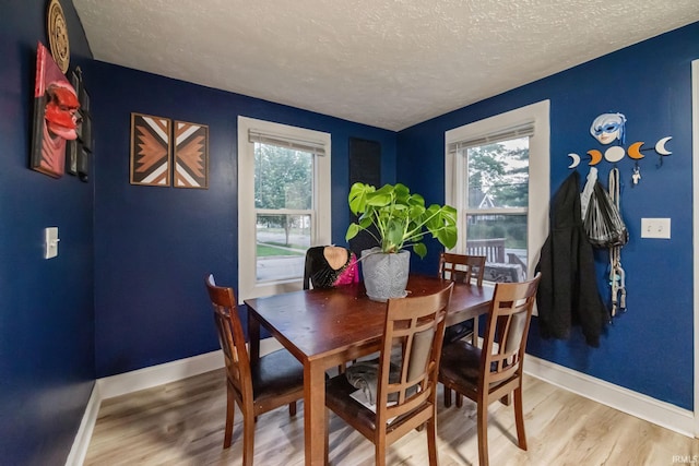 919 S 18th St, Lafayette, IN 47905 - dining space featuring a textured ceiling, wood finished floors, and plenty of natural light