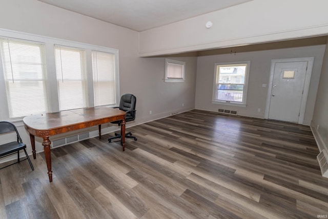 1722 Nash St, South Bend, IN 46613 - office area with wood finished floors