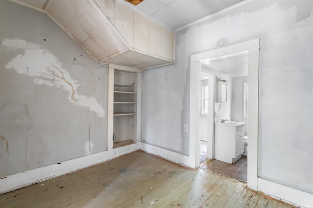 906 S Union St, Kokomo, IN 46901 - spare room with hardwood / wood-style floors and a sink