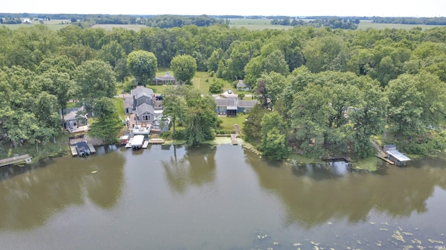 2885 E Bradford Ct, Monon, IN 47959 - drone / aerial view of a nearby body of water