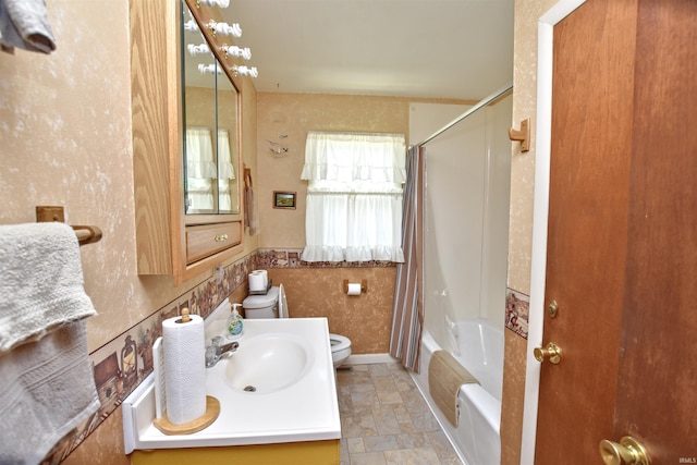 2885 E Bradford Ct, Monon, IN 47959 - bathroom with shower / tub combo and vanity
