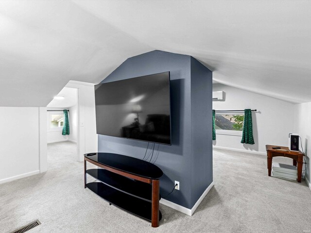 2015 E Blackford Ave, Evansville, IN 47714 - carpeted living area featuring lofted ceiling
