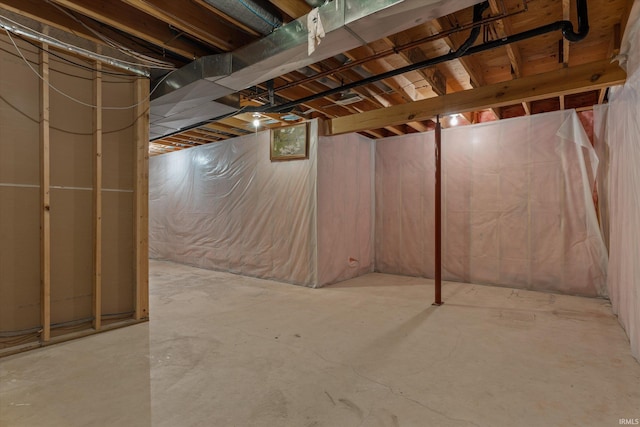 6615 Leeway Dr, South Bend, IN 46628 - view of unfinished below grade area