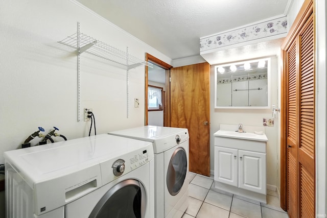 1385 S 460 E, Lagrange, IN 46761 - laundry area featuring washing machine and dryer and light tile patterned floors