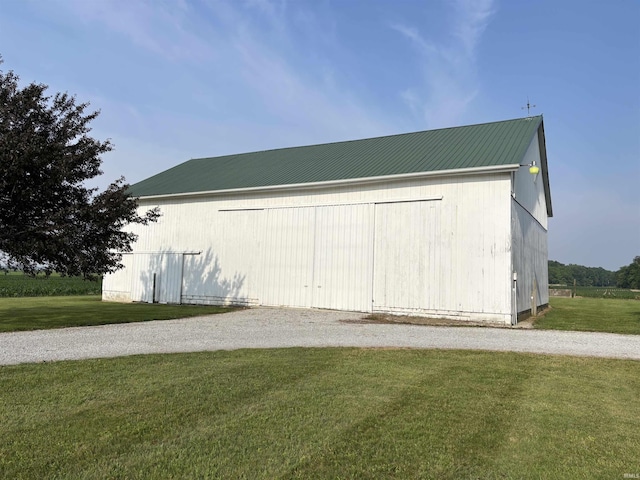 7614 N 100 W Rd, Uniondale, IN 46791 - view of pole building featuring a lawn