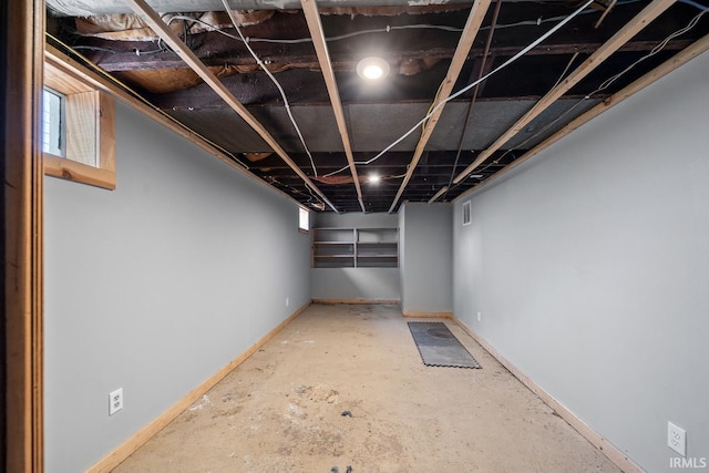 621 S 28th St, Lafayette, IN 47904 - below grade area featuring baseboards