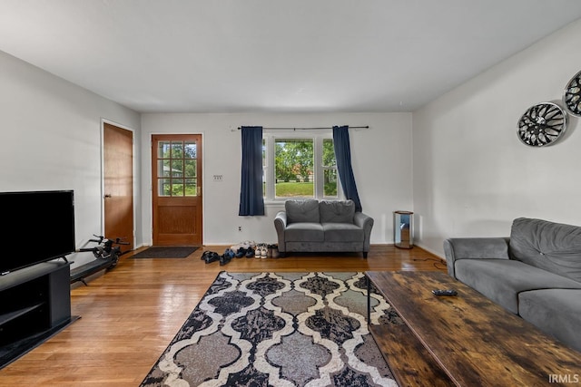309 Highland Dr, West Lafayette, IN 47906 - living area featuring wood finished floors and baseboards