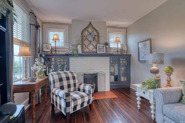 2732 Pennsylvania St, Evansville, IN 47712 - living room with a fireplace and wood finished floors
