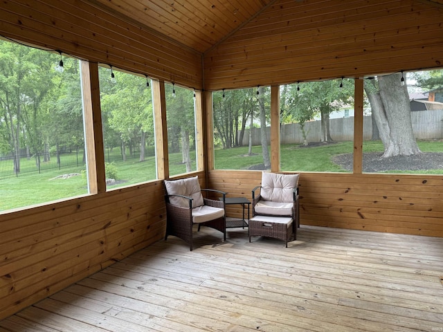 1285 E Zinnia Dr, Bloomington, IN 47401 - sunroom featuring vaulted ceiling