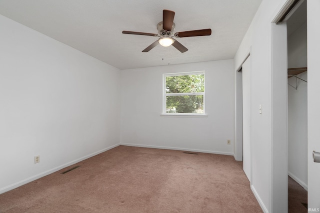 115 S 27th St, Lafayette, IN 47904 - unfurnished bedroom featuring light colored carpet and ceiling fan