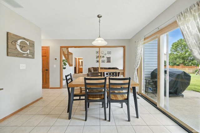 14628 Firethorne Path, Fort Wayne, IN 46814 - dining room featuring light tile patterned floors and baseboards