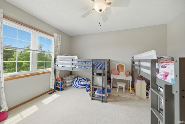 14628 Firethorne Path, Fort Wayne, IN 46814 - bedroom with carpet floors and ceiling fan