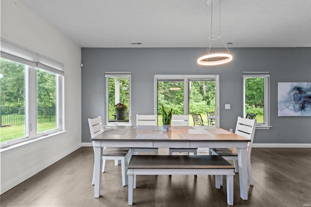 1014 Happy Hollow Rd, West Lafayette, IN 47906 - dining area with wood finished floors and healthy amount of natural light