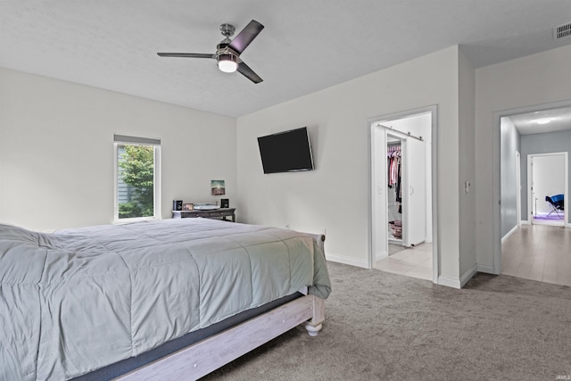 1014 Happy Hollow Rd, West Lafayette, IN 47906 - bedroom with carpet and ceiling fan