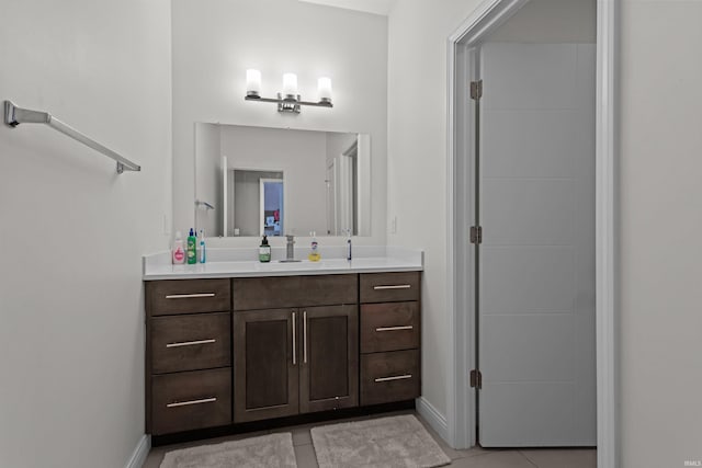 1014 Happy Hollow Rd, West Lafayette, IN 47906 - bathroom featuring vanity and tile patterned floors