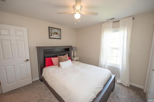 1914 Bayberry Ln, West Lafayette, IN 47906 - bedroom with carpet and a ceiling fan