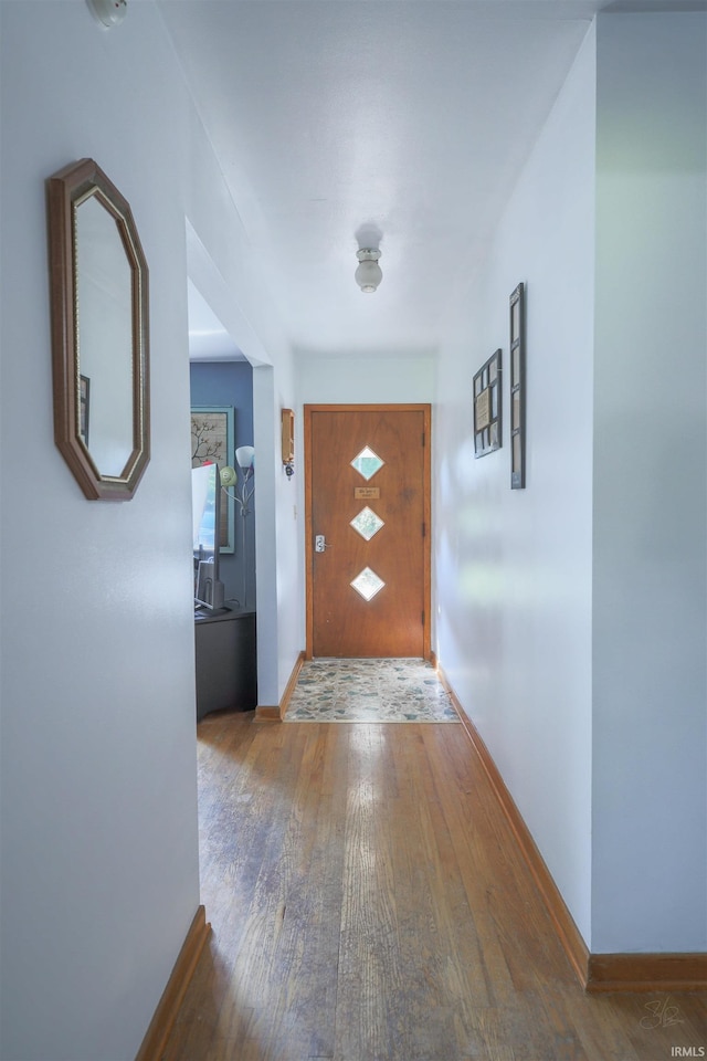 335 E State Road 58, Bedford, IN 47421 - corridor with wood finished floors and baseboards