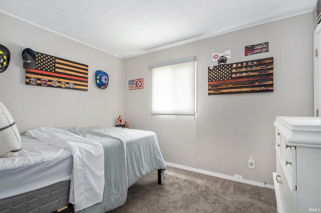 2734 Hawthorne St, Elkhart, IN 46517 - carpeted bedroom with baseboards and crown molding