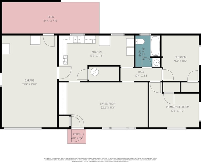 2734 Hawthorne St, Elkhart, IN 46517 - view of home floor plan
