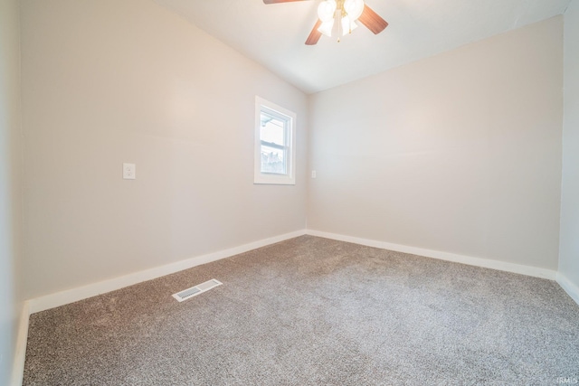 921 Race St, Logansport, IN 46947 - carpeted empty room featuring ceiling fan and baseboards