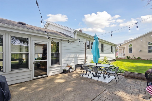 439E 17th St, Mishawaka, IN 46544 - view of patio featuring outdoor dining area