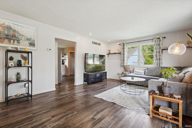 439E 17th St, Mishawaka, IN 46544 - living area featuring wood finished floors and recessed lighting