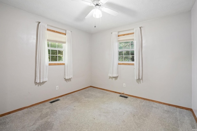 3076 N 450 Rd E, Logansport, IN 46947 - spare room with healthy amount of natural light, carpet, and ceiling fan