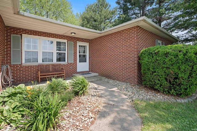3076 N 450 Rd E, Logansport, IN 46947 - entrance to property featuring brick siding